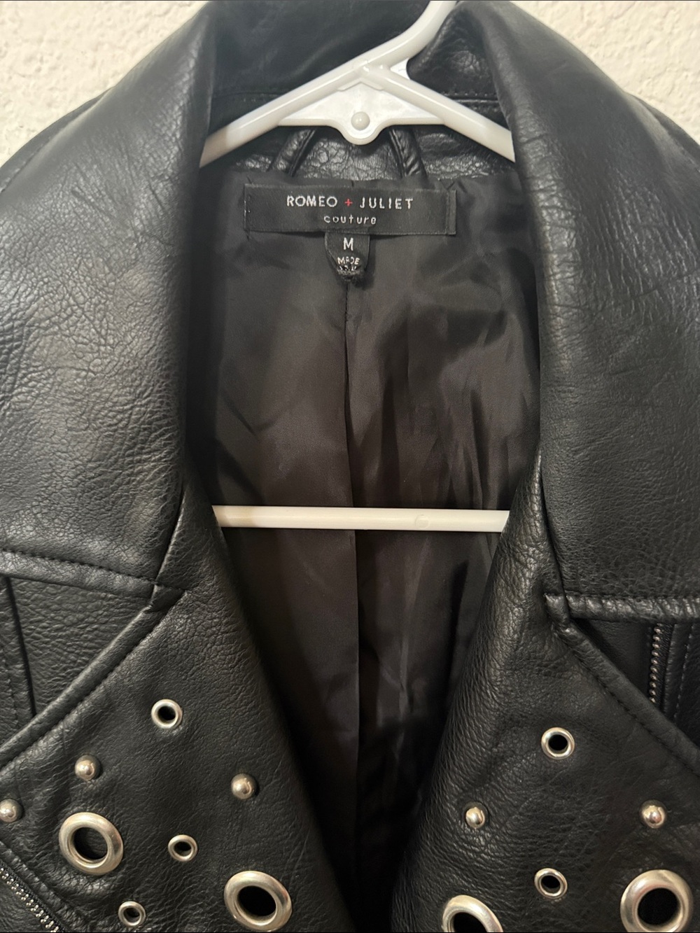 Romeo & Juliet Couture embroidered Faux Leather JACKET - Picture 2 of 6